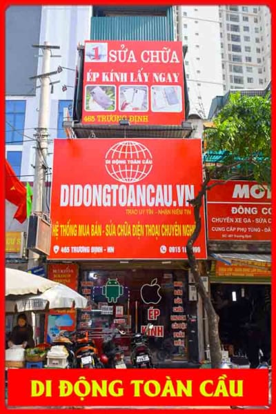 Cửa hàng sửa chữa điện thoại tại  Trương Định Hoàng Mai Hà Nội